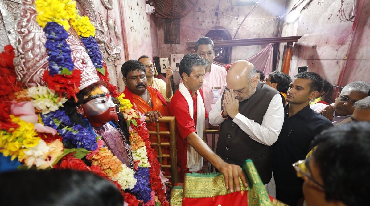 Amit Shah Tarapith Temple Darshnam